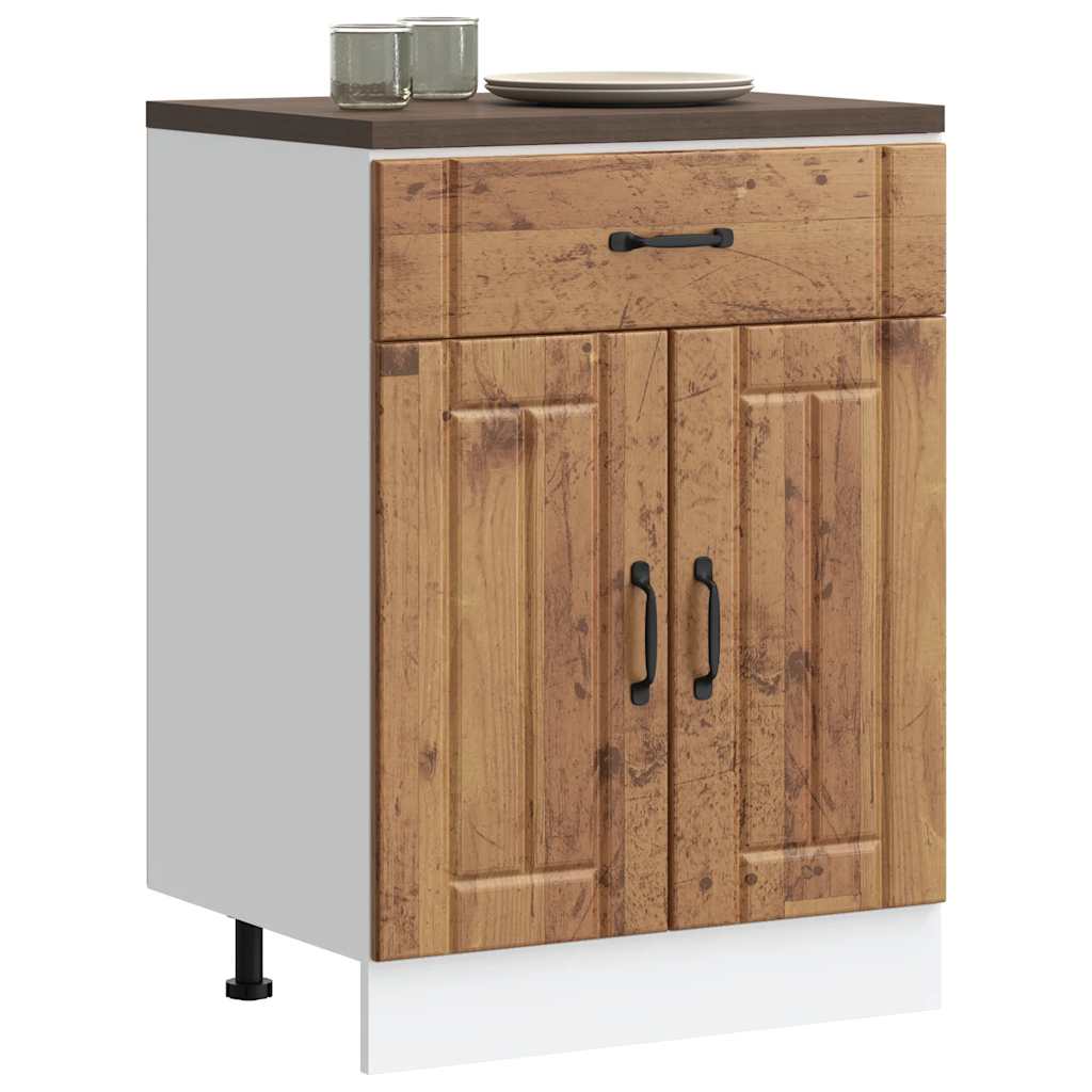 vidaXL Kitchen Base Cabinet Lucca Old Wood Engineered Wood