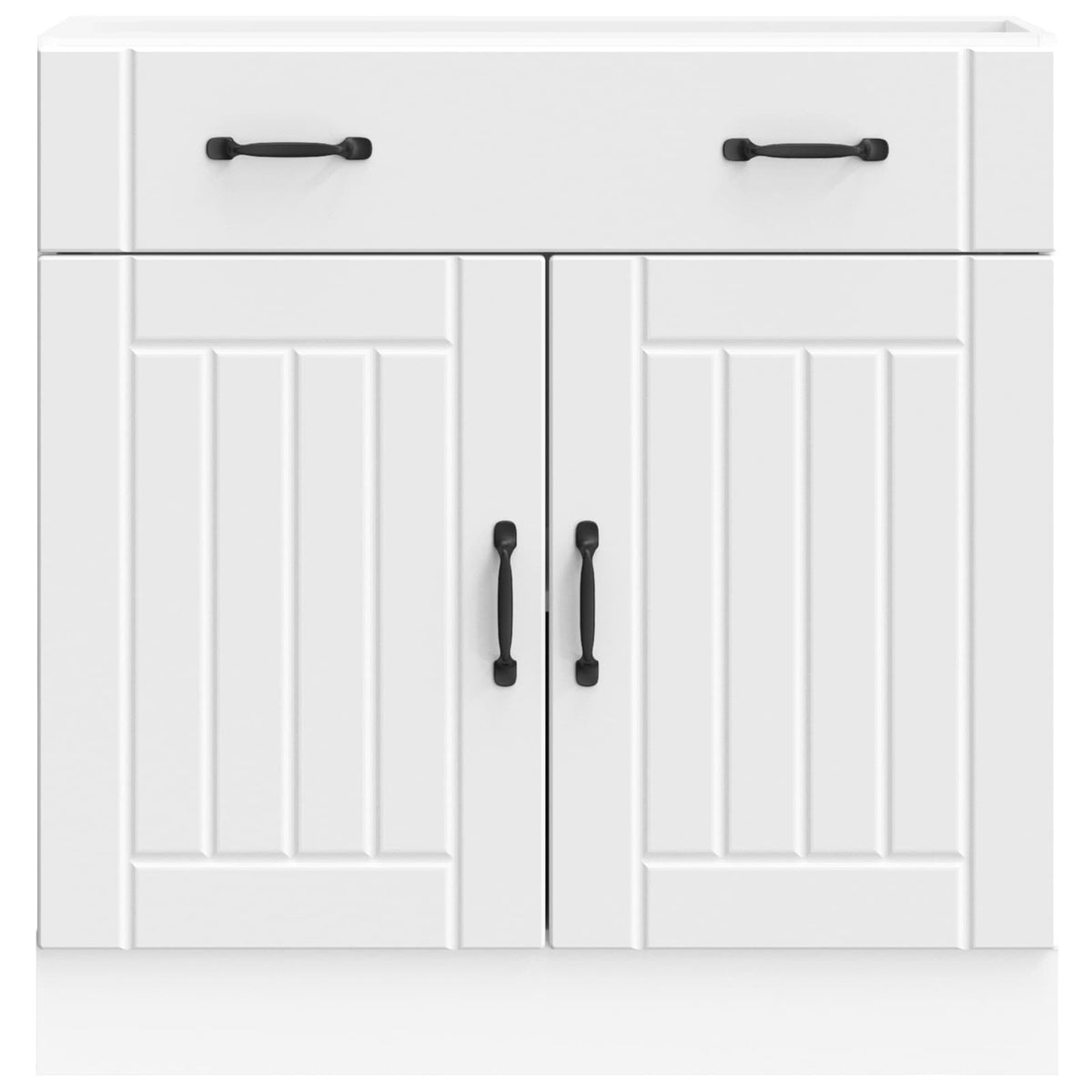 Kitchen Base Cabinet "Lucca" White Engineered Wood