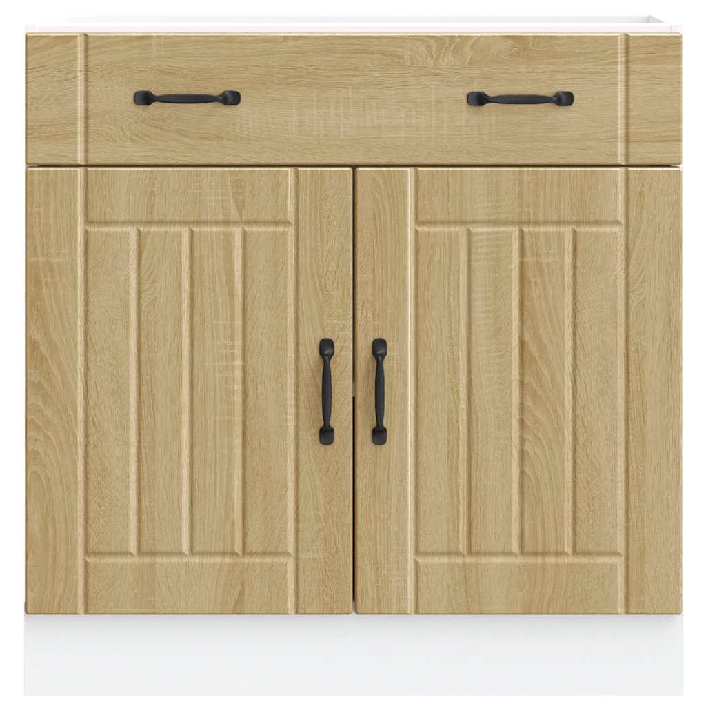 vidaXL Kitchen Base Cabinet Lucca Sonoma Oak Engineered Wood