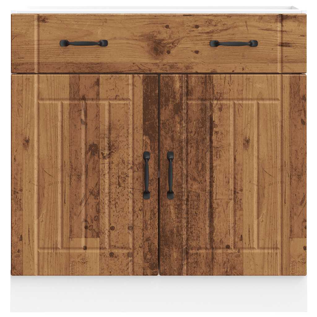 vidaXL Kitchen Base Cabinet Lucca Old Wood Engineered Wood