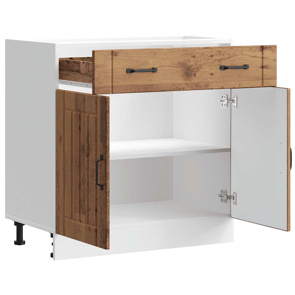 vidaXL Kitchen Base Cabinet Lucca Old Wood Engineered Wood