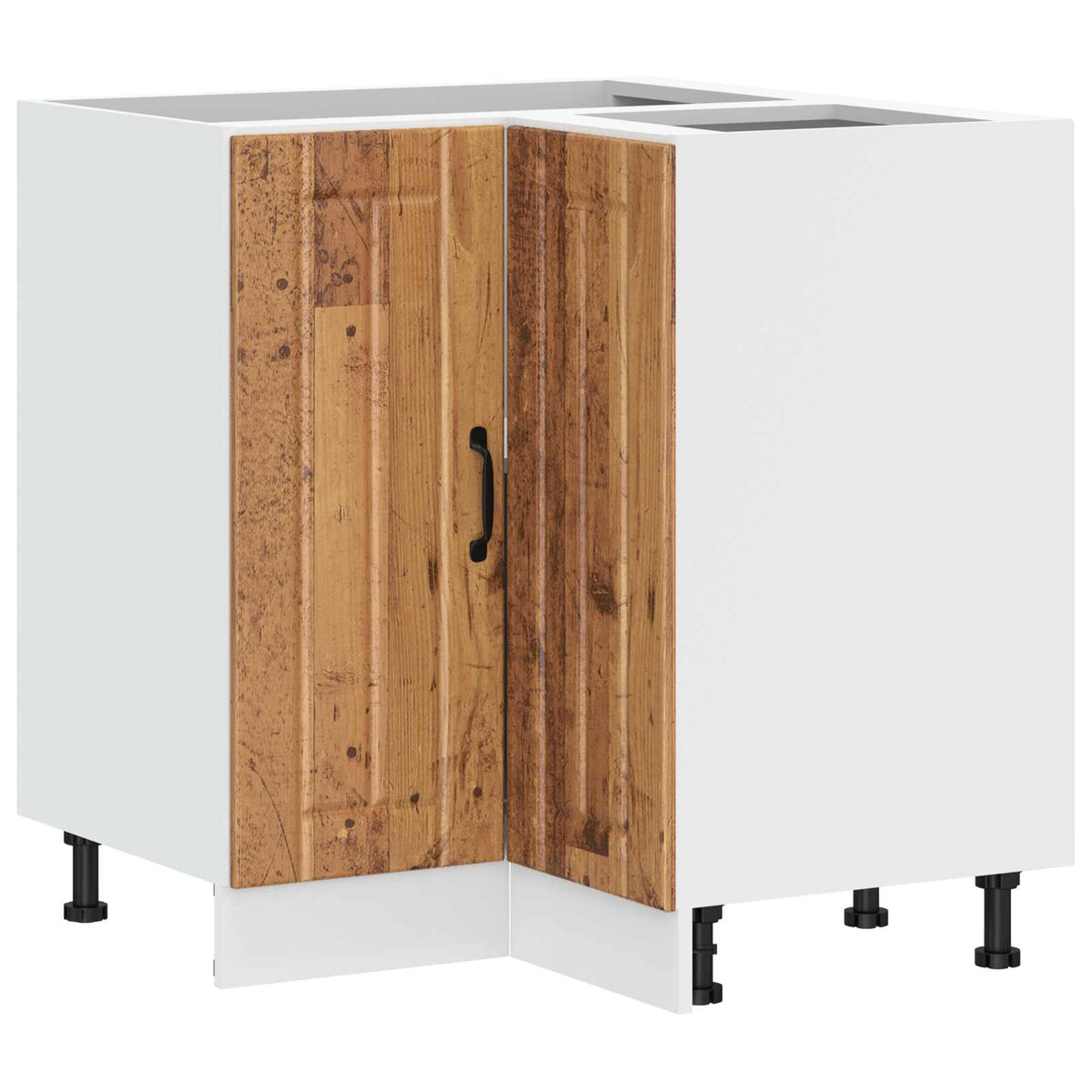 Kitchen Corner Base Cabinet "Lucca" Old Wood Engineered Wood