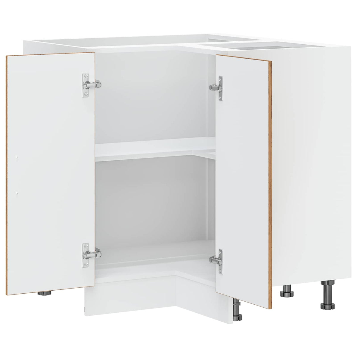 Kitchen Corner Base Cabinet "Lucca" Old Wood Engineered Wood