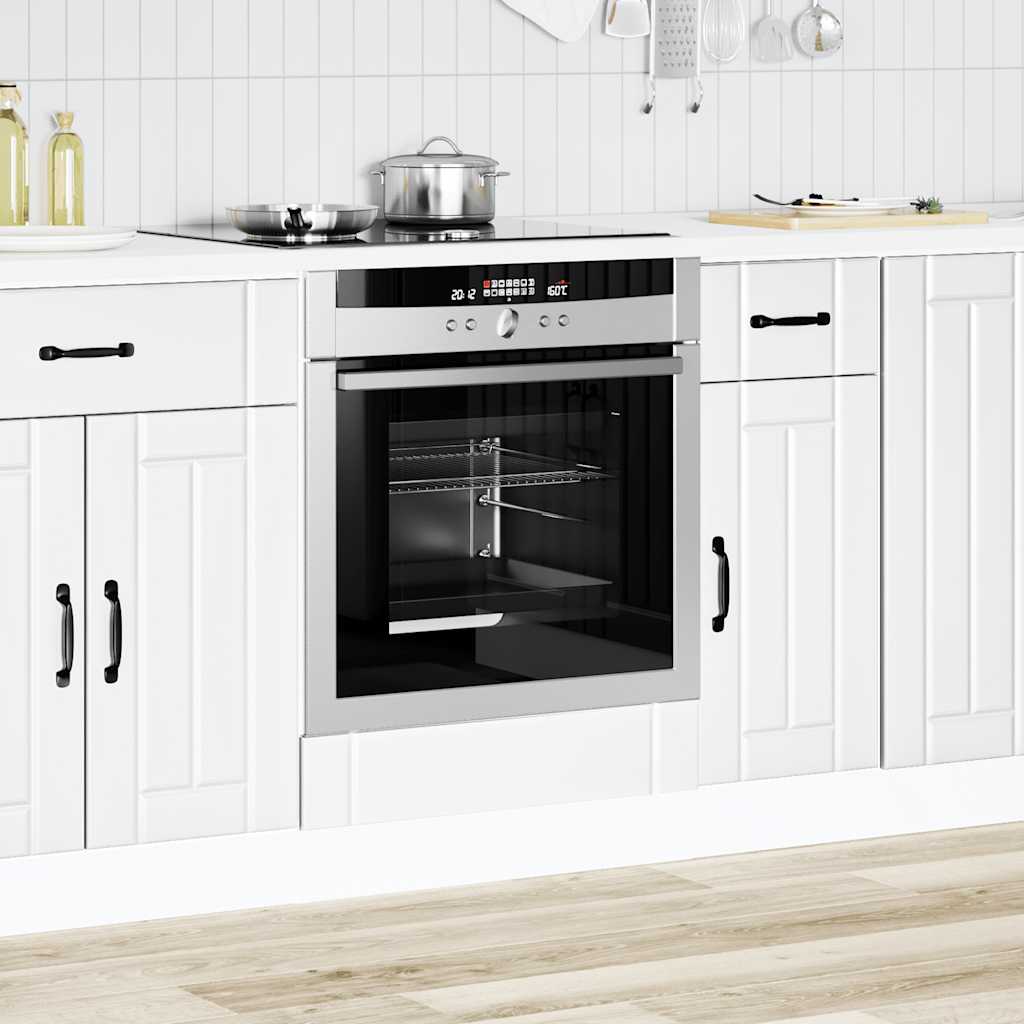 Oven Cabinet "Lucca" White Engineered Wood