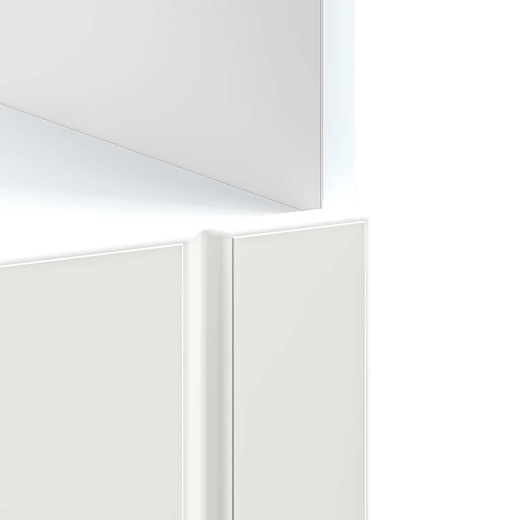 Oven Cabinet "Lucca" White Engineered Wood