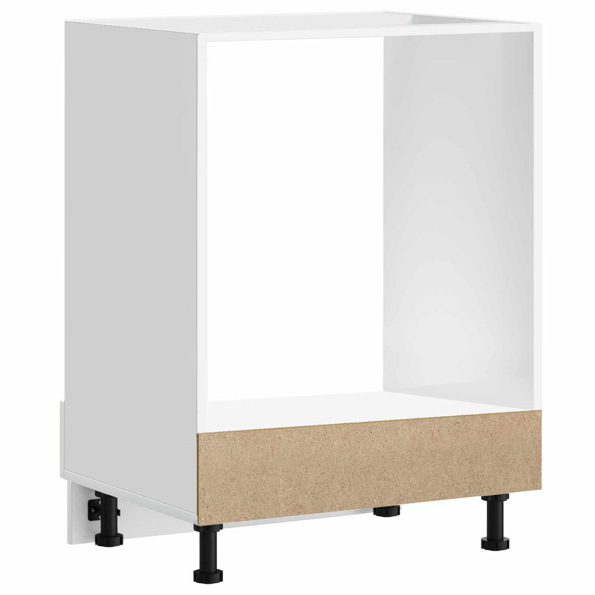 Oven Cabinet "Lucca" High Gloss White Engineered Wood