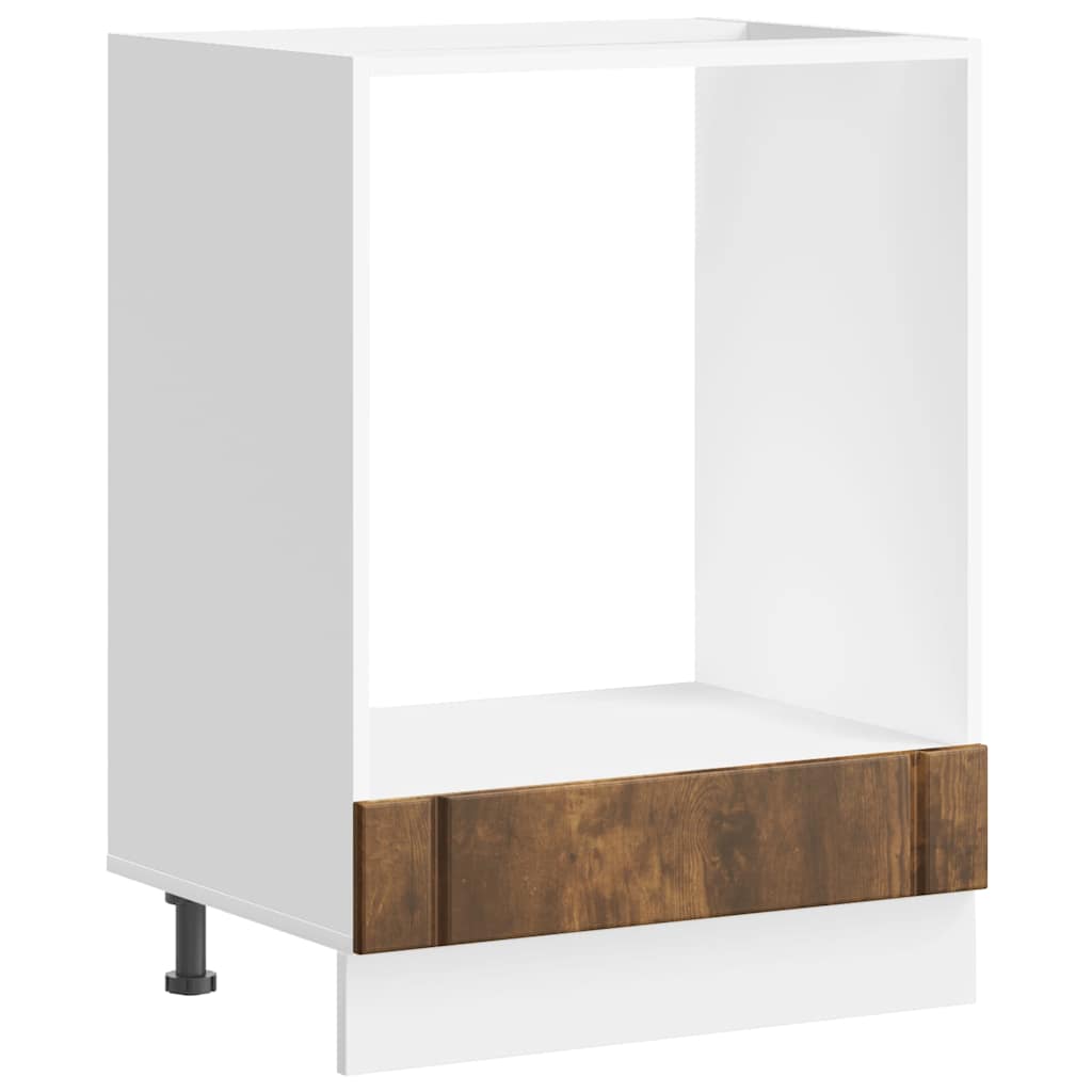 Oven Cabinet "Lucca" Smoked Oak Engineered Wood