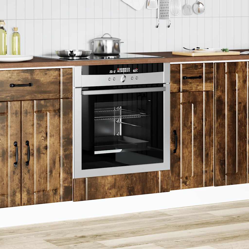 vidaXL Oven Cabinet Lucca Smoked Oak Engineered Wood