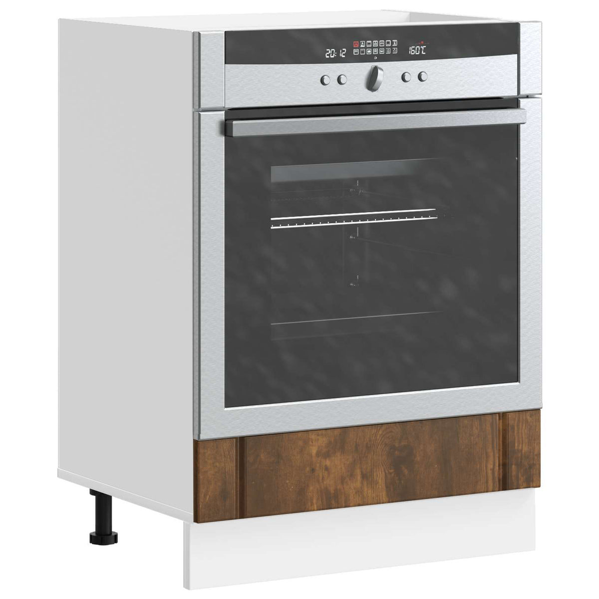 Oven Cabinet "Lucca" Smoked Oak Engineered Wood