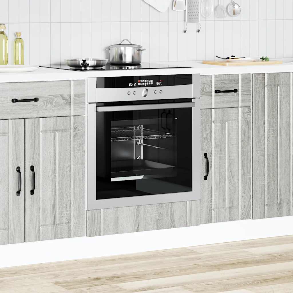 vidaXL Oven Cabinet Lucca Grey Sonoma Engineered Wood