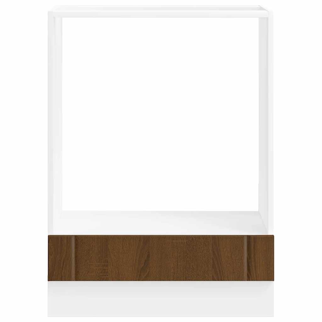 Oven Cabinet "Lucca" Brown Oak Engineered Wood