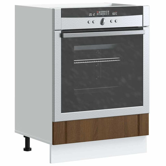 vidaXL Oven Cabinet Lucca Brown Oak Engineered Wood