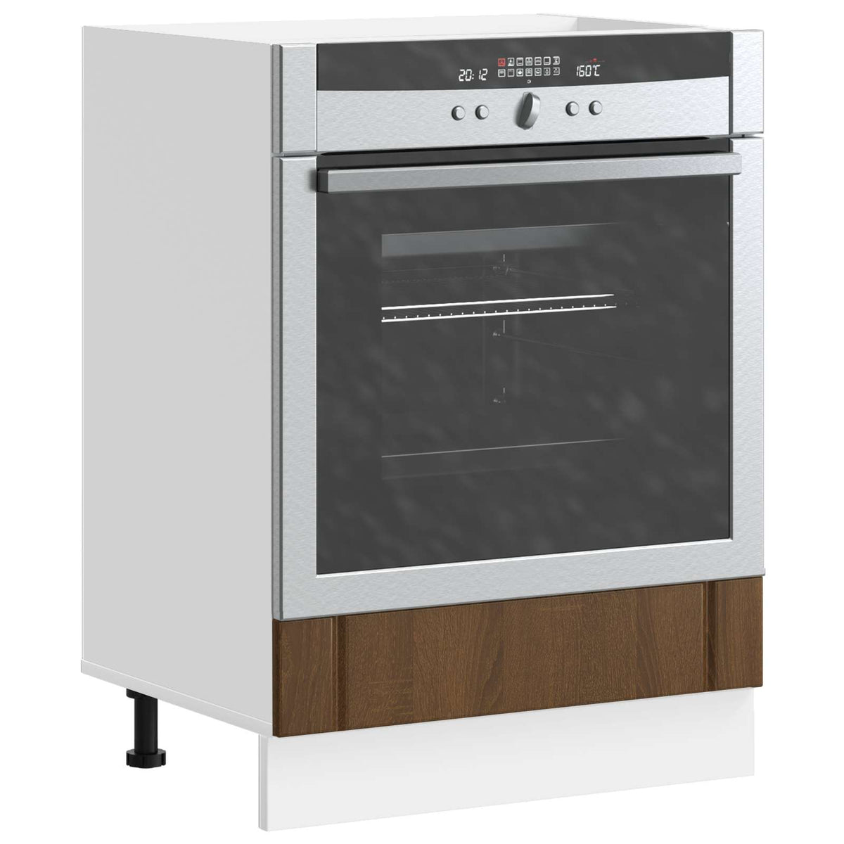Oven Cabinet "Lucca" Brown Oak Engineered Wood