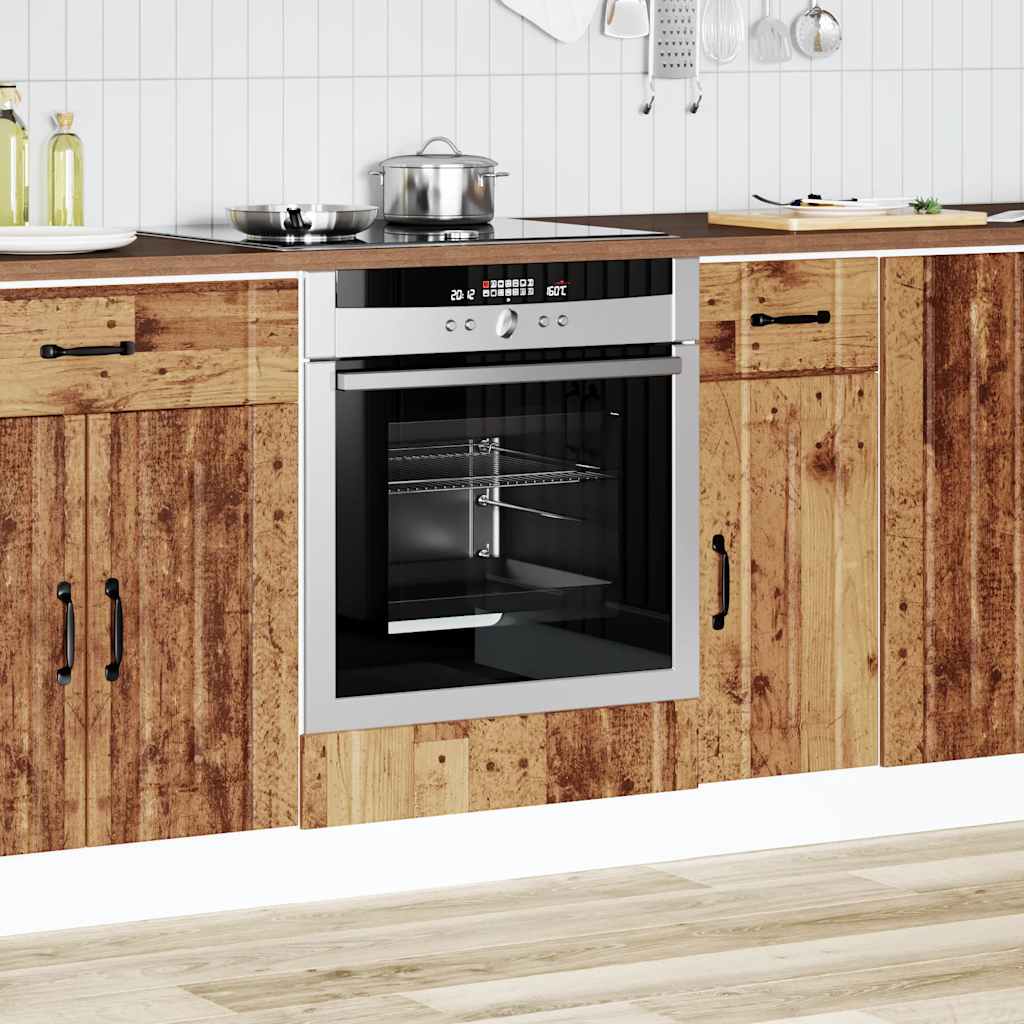 vidaXL Oven Cabinet Lucca Old Wood Engineered Wood