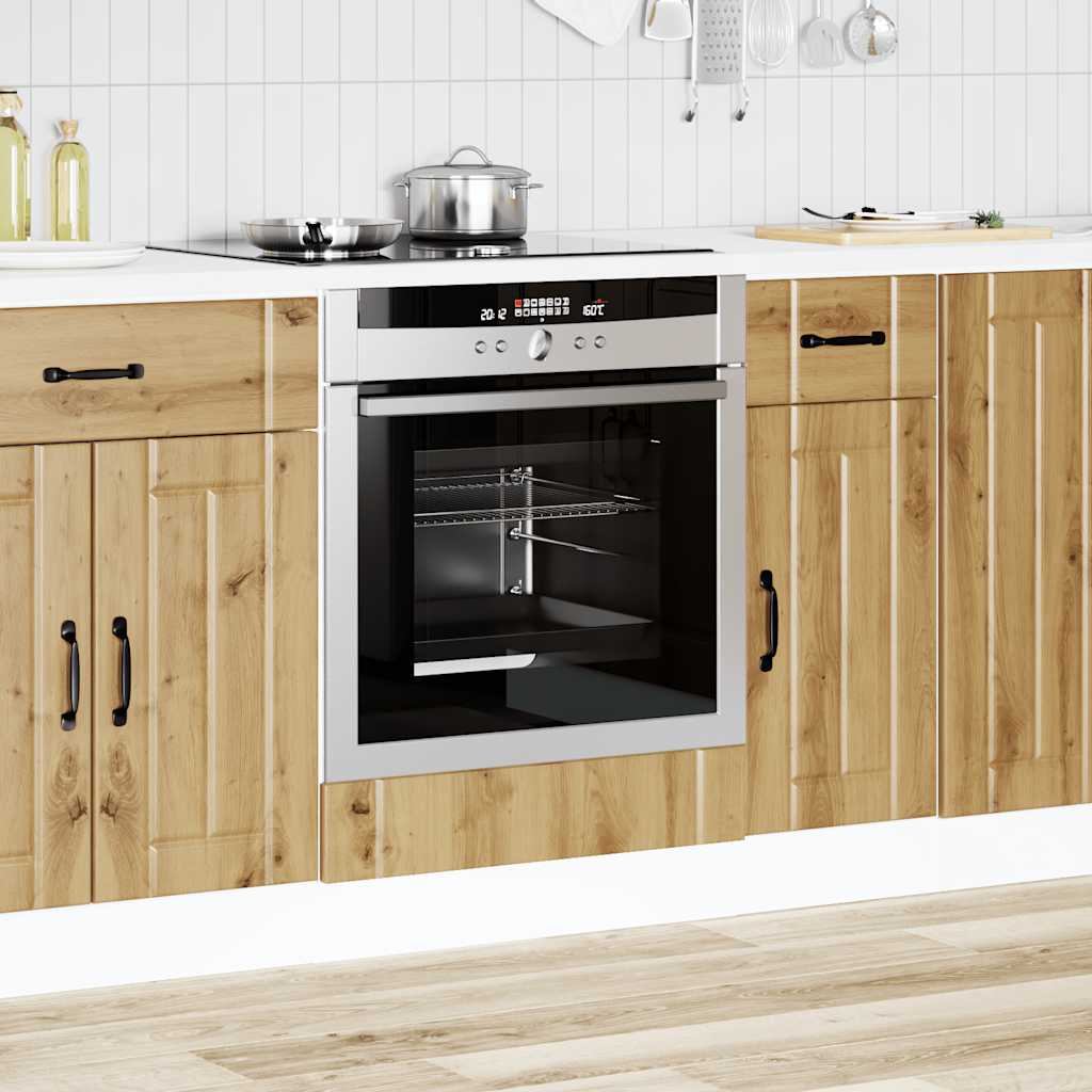 vidaXL Oven Cabinet Lucca Artisan Oak Engineered Wood