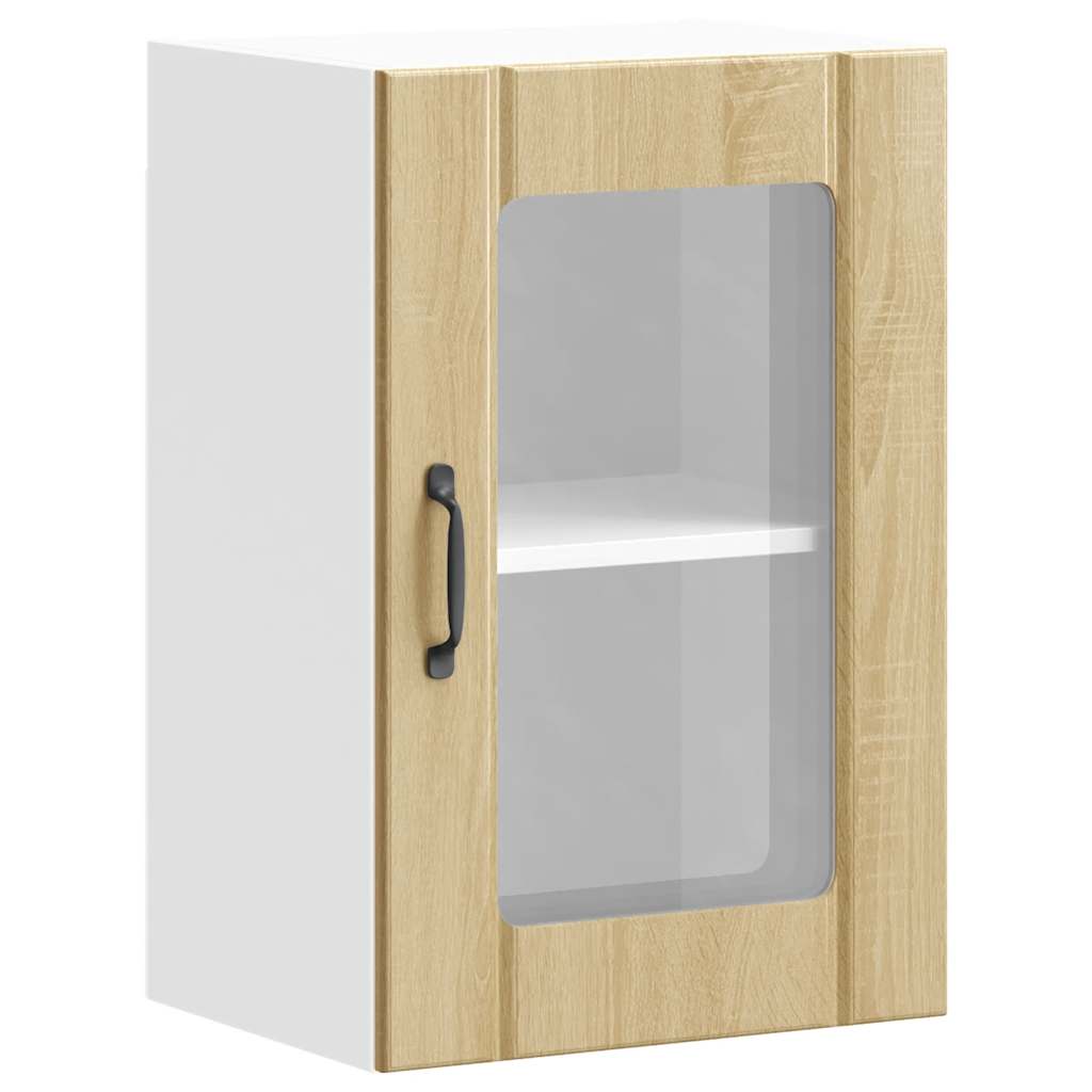Kitchen Wall Cabinet with Glass Door "Lucca" Sonoma Oak