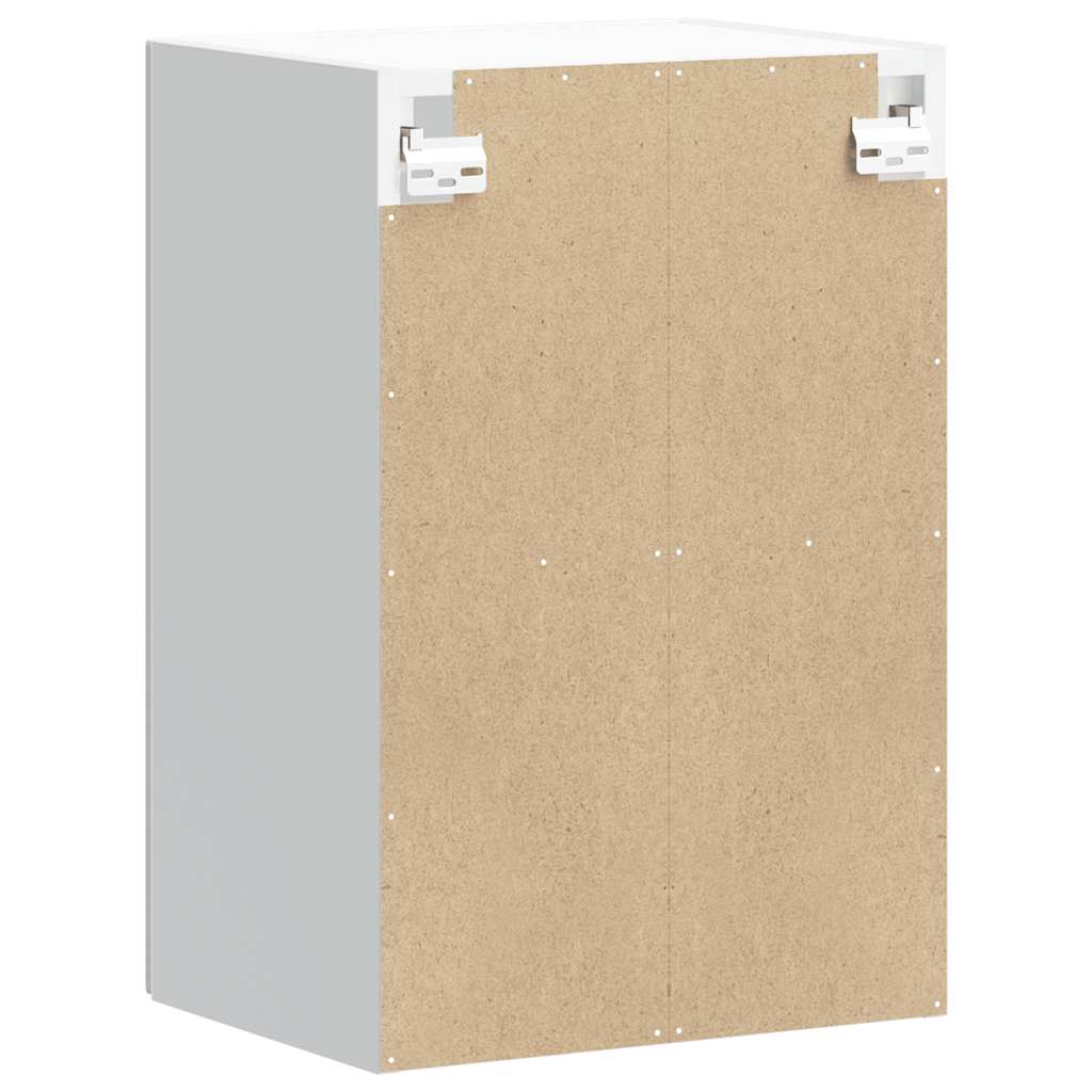 Kitchen Wall Cabinet with Glass Door "Lucca" Concrete Grey