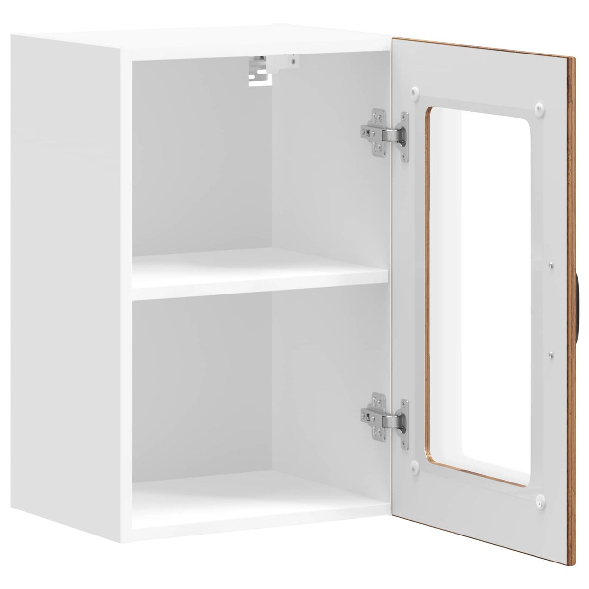 Kitchen Wall Cabinet with Glass Door "Lucca" Old Wood