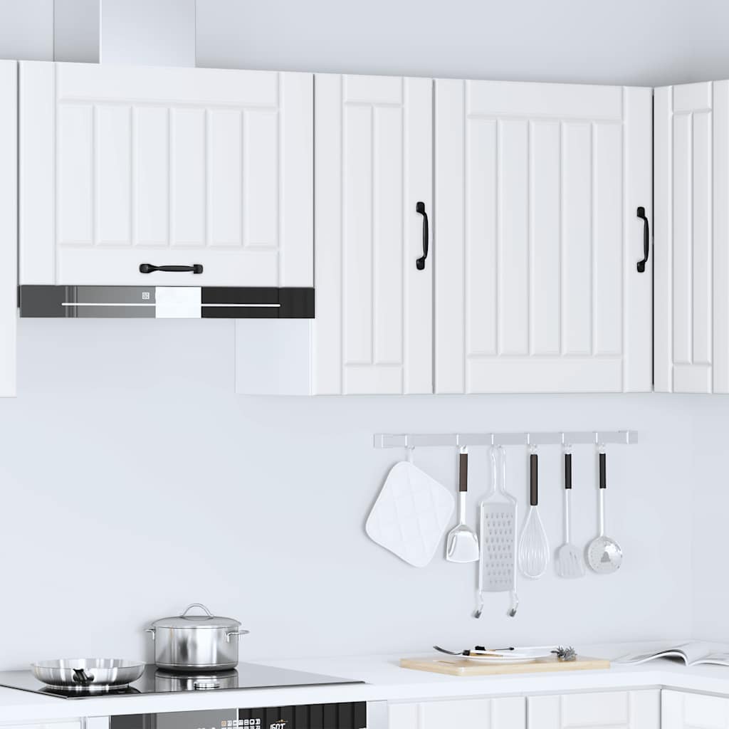 Kitchen Wall Cabinet "Lucca" White Engineered Wood