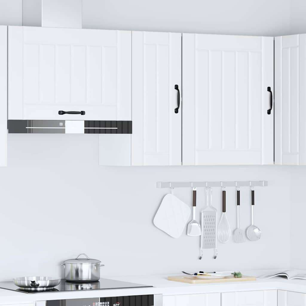 vidaXL Kitchen Wall Cabinet Lucca White Engineered Wood