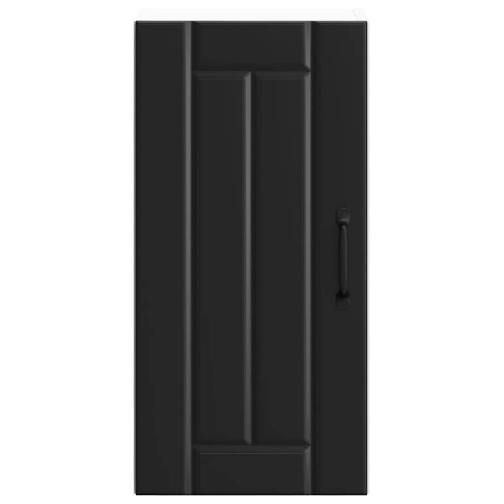 vidaXL Kitchen Wall Cabinet Lucca Black Engineered Wood