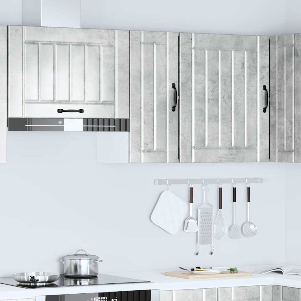 vidaXL Kitchen Wall Cabinet Lucca Concrete Grey Engineered Wood