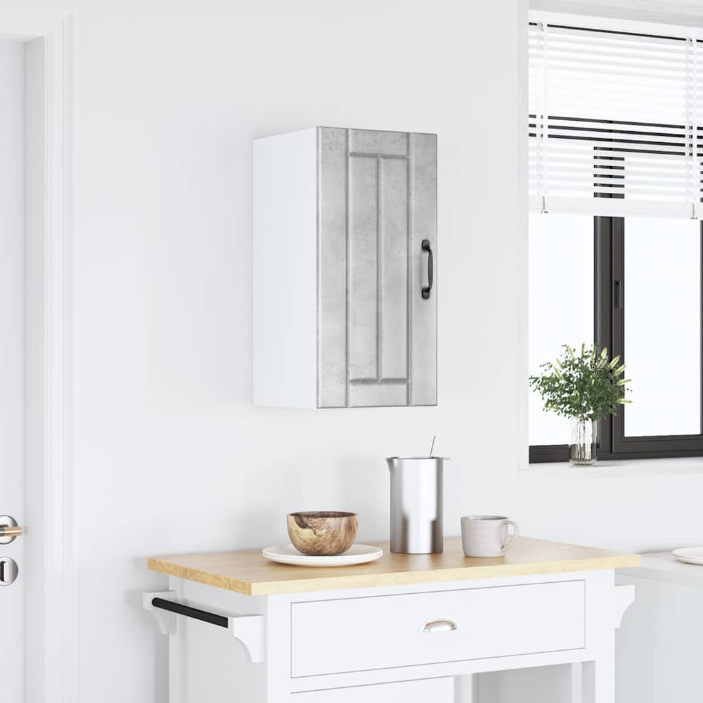 Kitchen Wall Cabinet Lucca Concrete Grey Engineered Wood