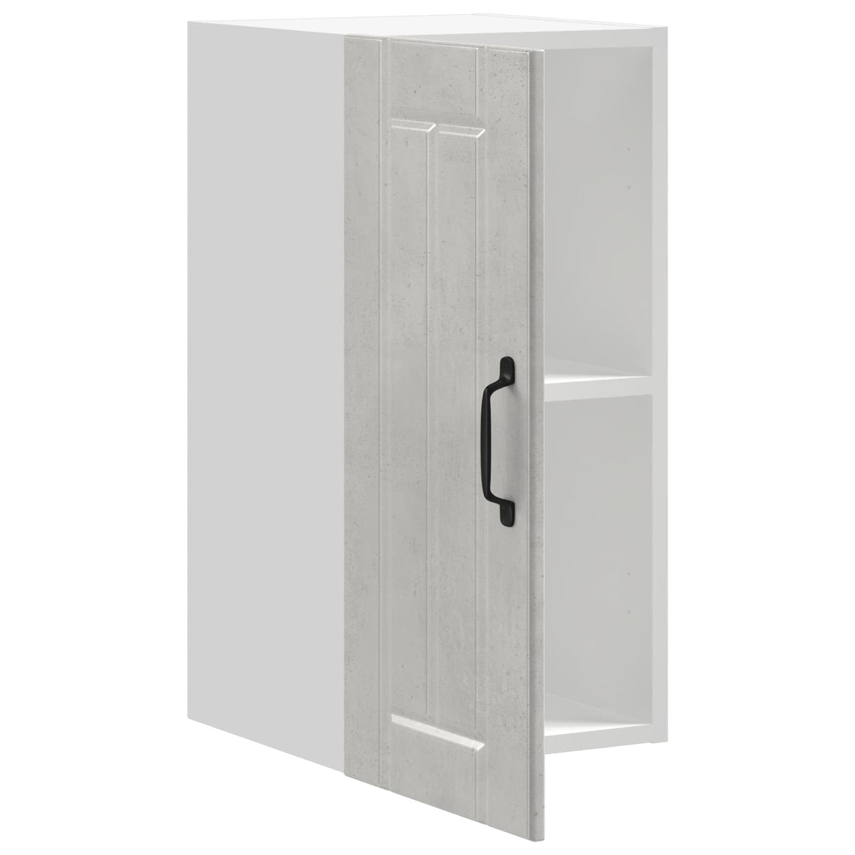 Kitchen Wall Cabinet "Lucca" Concrete Grey Engineered Wood