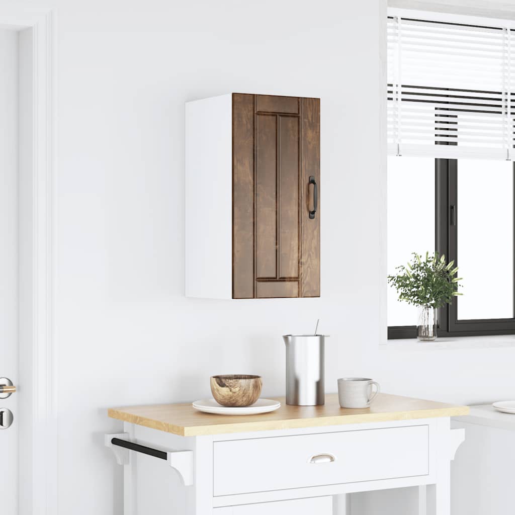 Kitchen Wall Cabinet "Lucca" Smoked Oak Engineered Wood