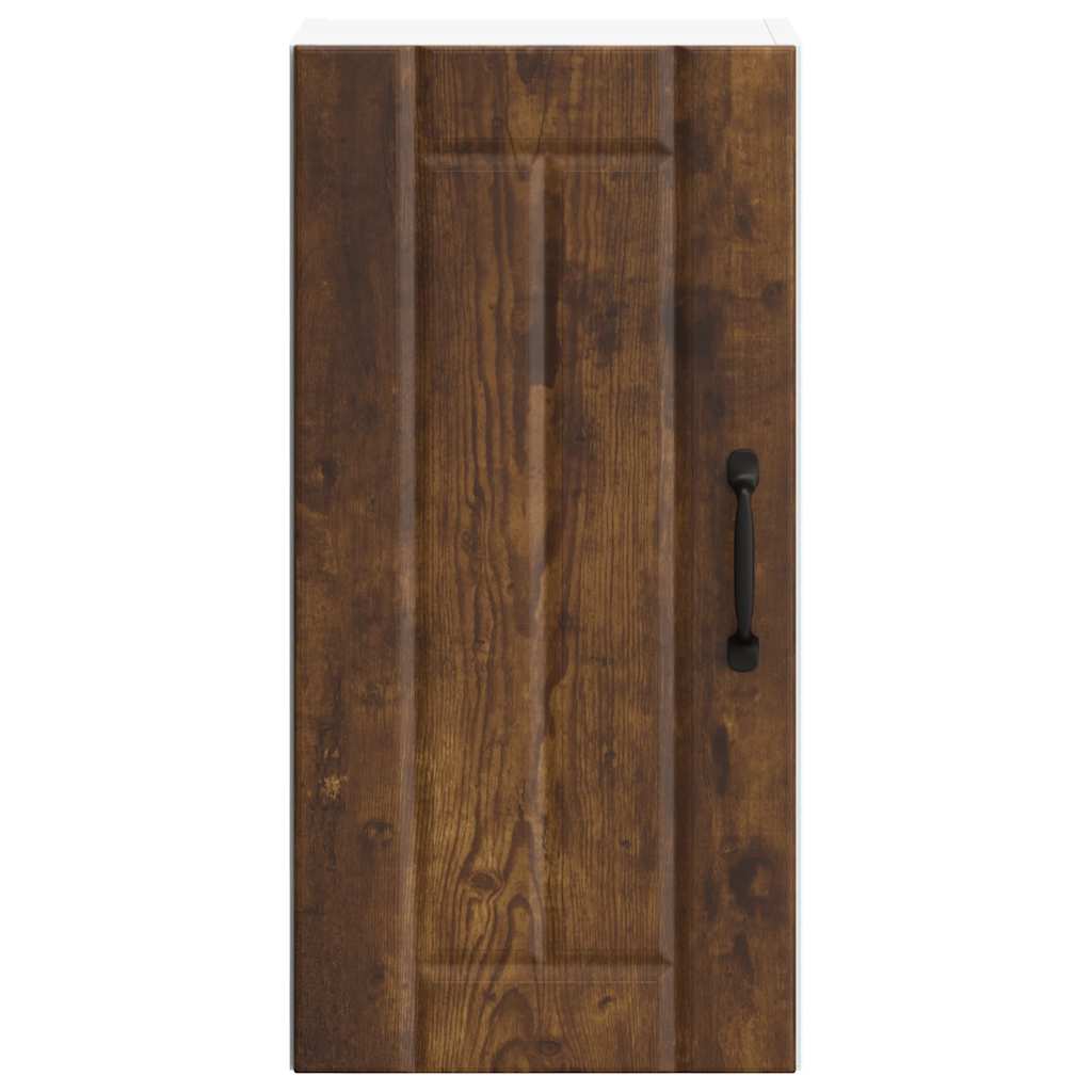 Kitchen Wall Cabinet "Lucca" Smoked Oak Engineered Wood