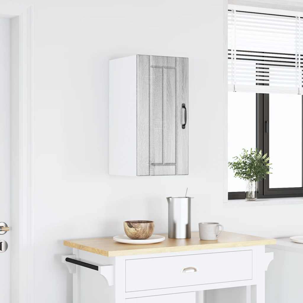 Kitchen Wall Cabinet Lucca Grey Sonoma Engineered Wood