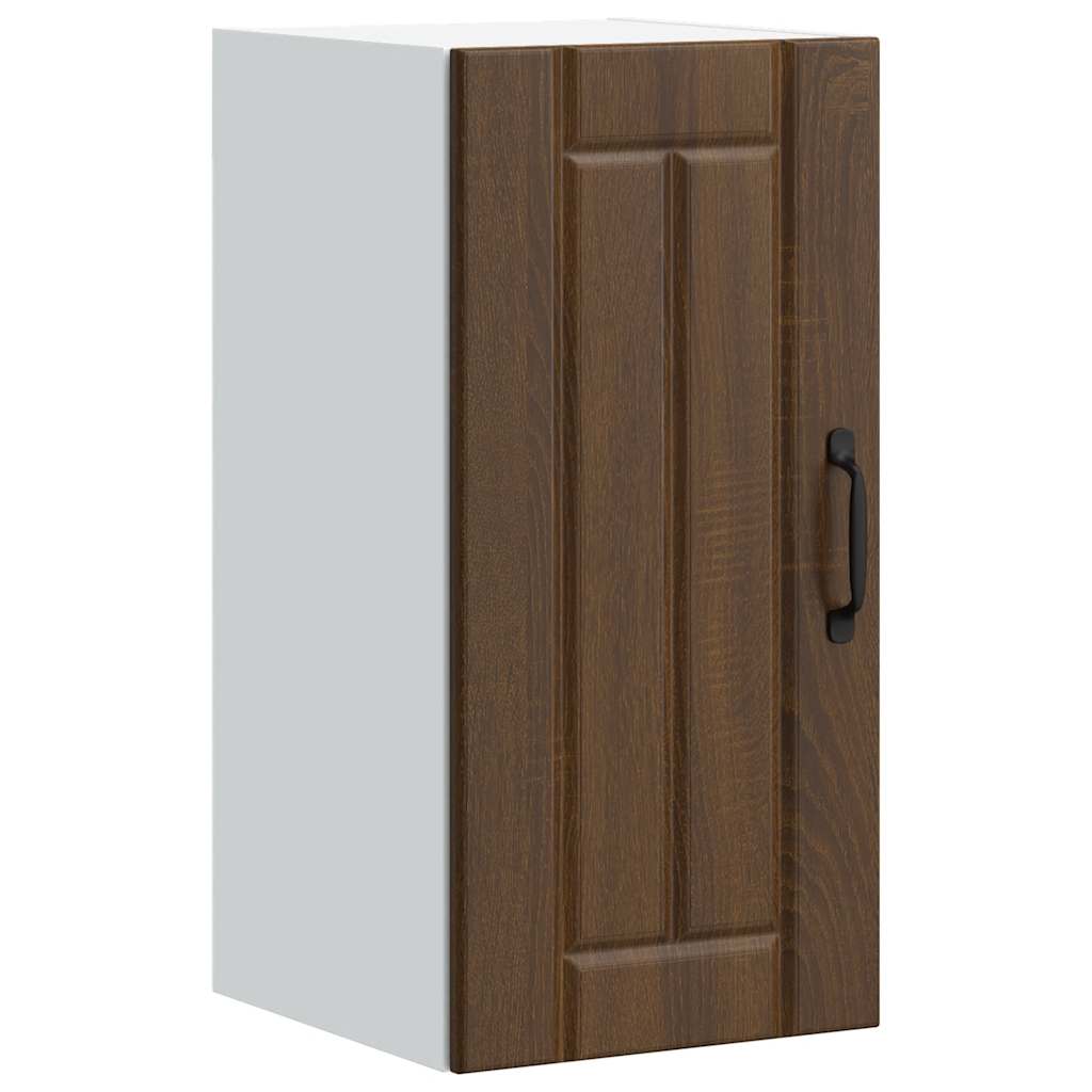 Kitchen Wall Cabinet "Lucca" Brown Oak Engineered Wood