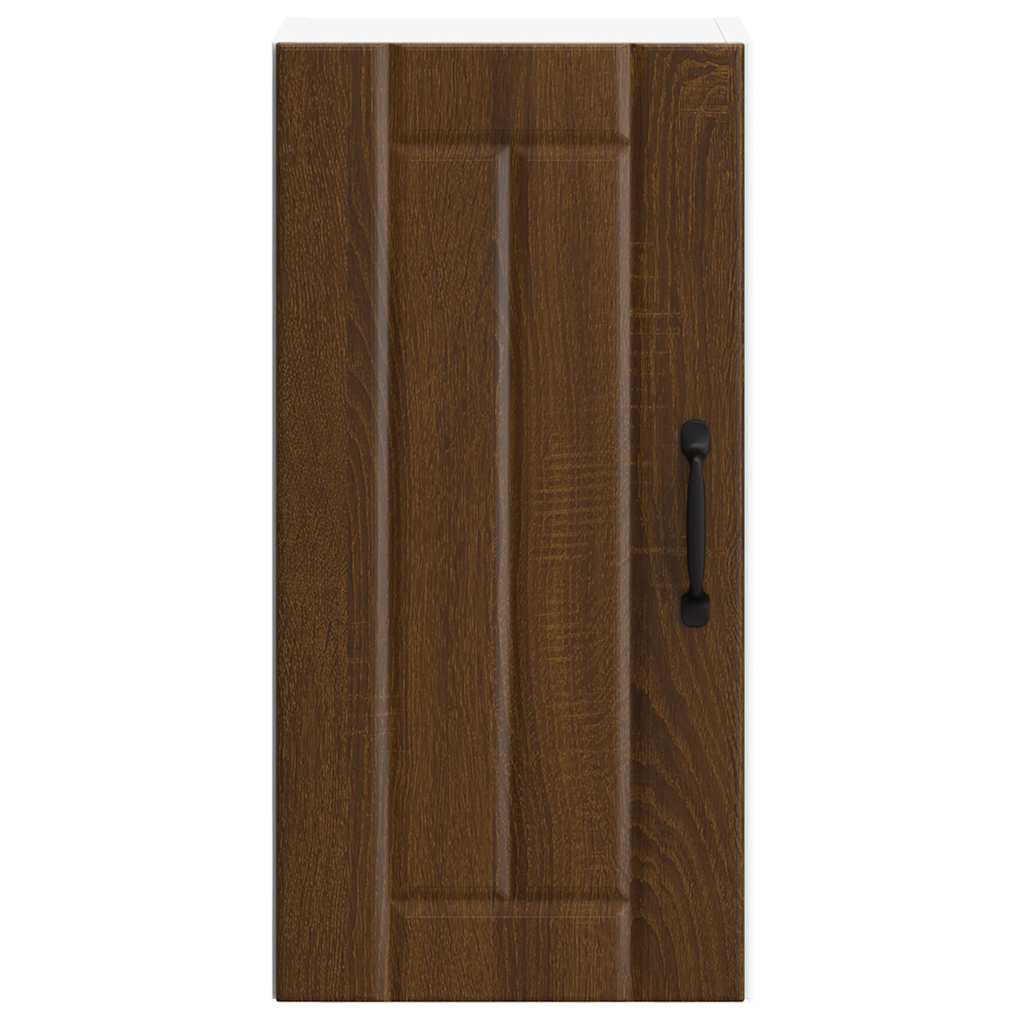 Kitchen Wall Cabinet "Lucca" Brown Oak Engineered Wood