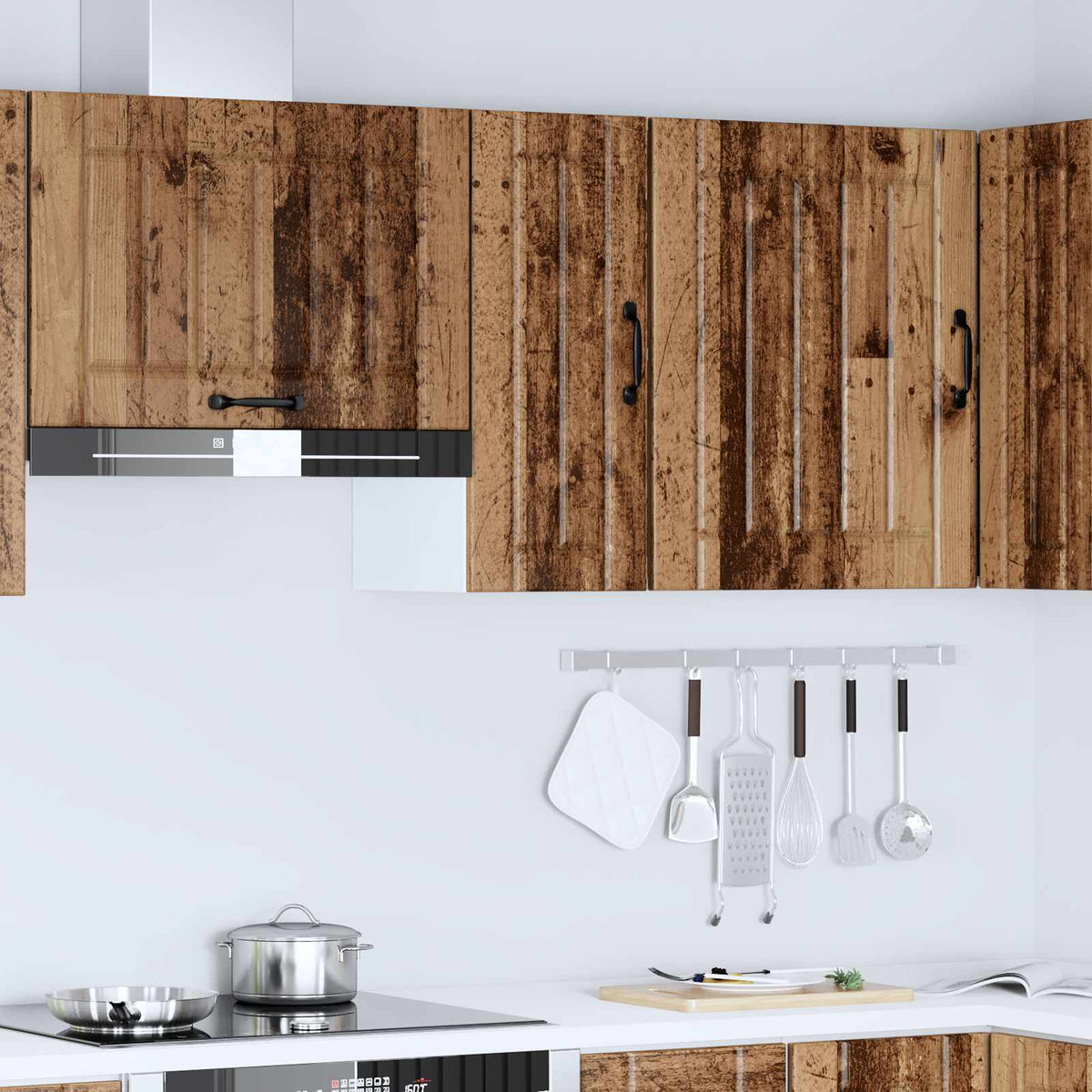Kitchen Wall Cabinet "Lucca" Old Wood Engineered Wood