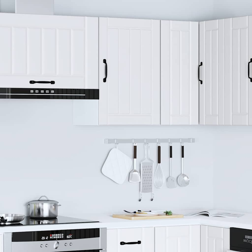 vidaXL Kitchen Wall Cabinet Lucca White Engineered Wood