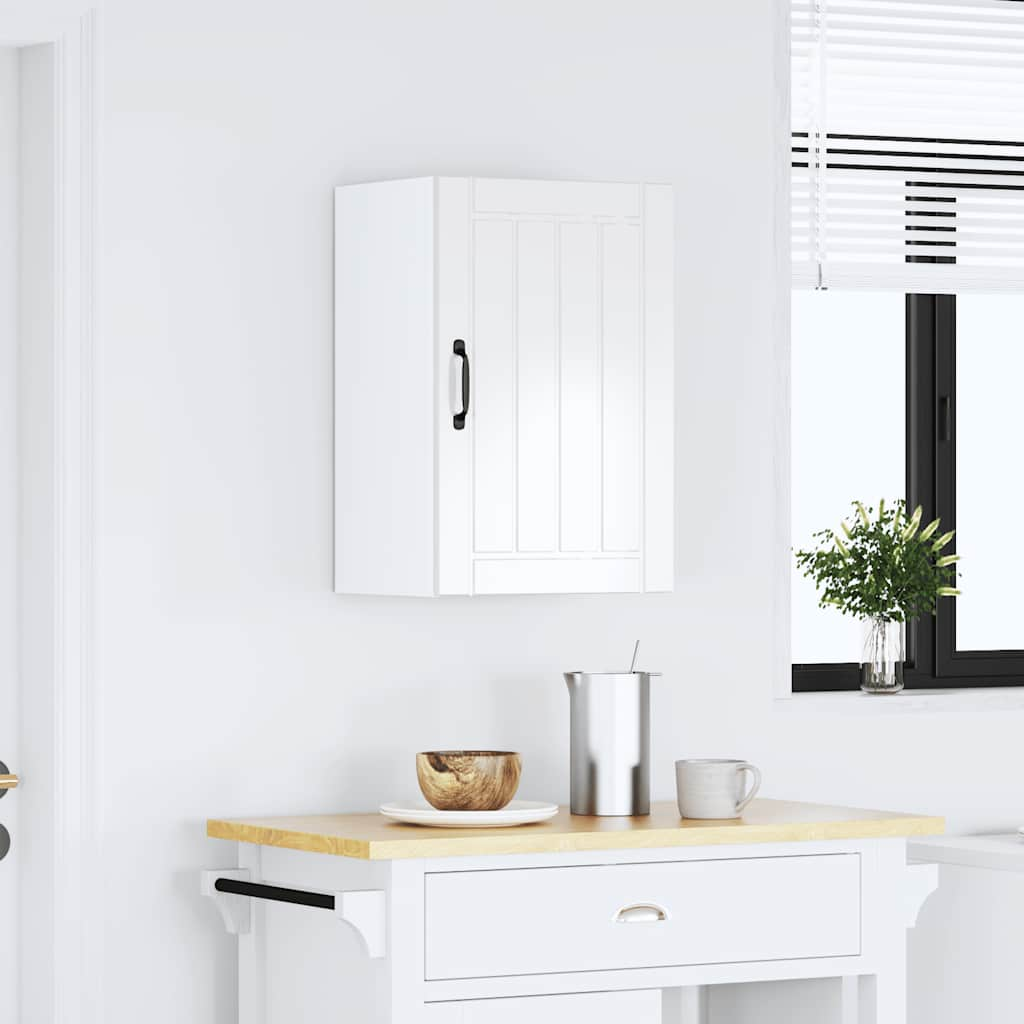 vidaXL Kitchen Wall Cabinet Lucca High Gloss White Engineered Wood