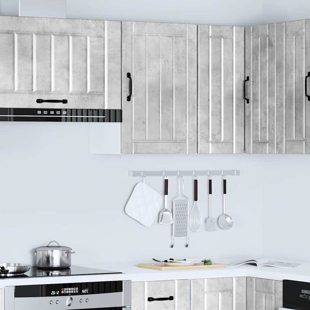 vidaXL Kitchen Wall Cabinet Lucca Concrete Grey Engineered Wood