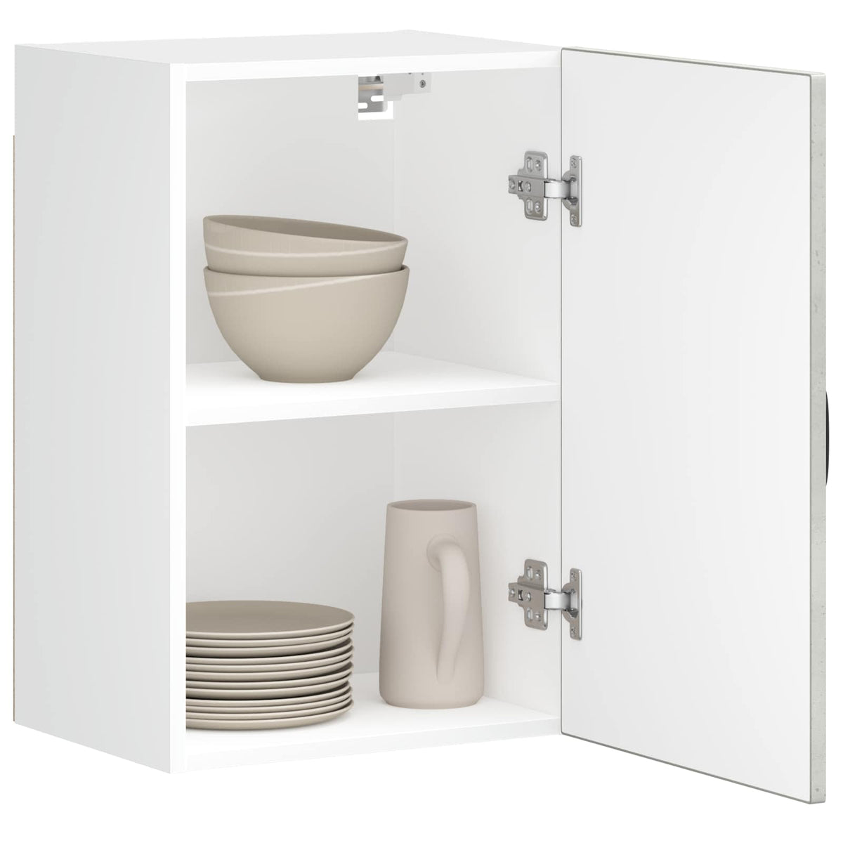 Kitchen Wall Cabinet "Lucca" Concrete Grey Engineered Wood