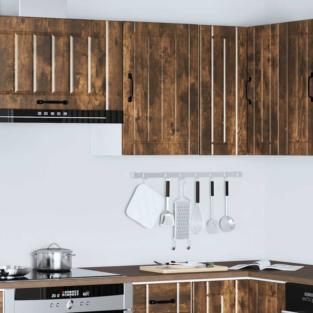 vidaXL Kitchen Wall Cabinet Lucca Smoked Oak Engineered Wood