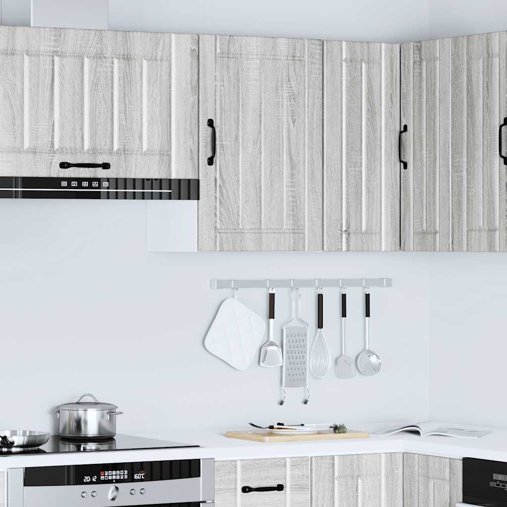 vidaXL Kitchen Wall Cabinet Lucca Grey Sonoma Engineered Wood