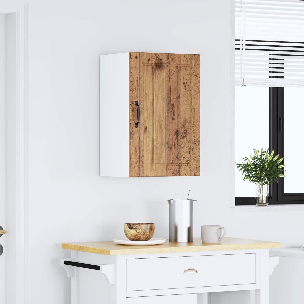 Kitchen Wall Cabinet "Lucca" Old Wood Engineered Wood