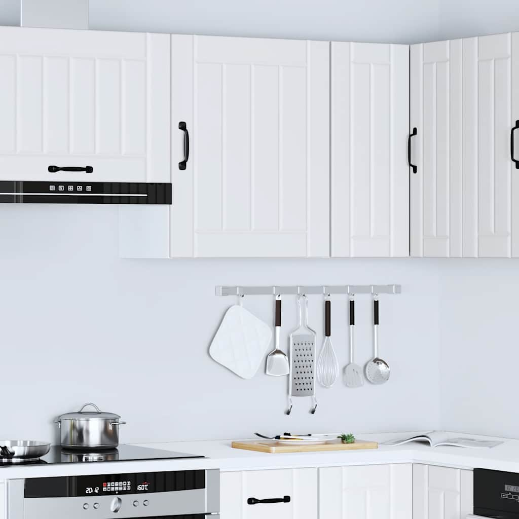 vidaXL Kitchen Wall Cabinet Lucca White Engineered Wood