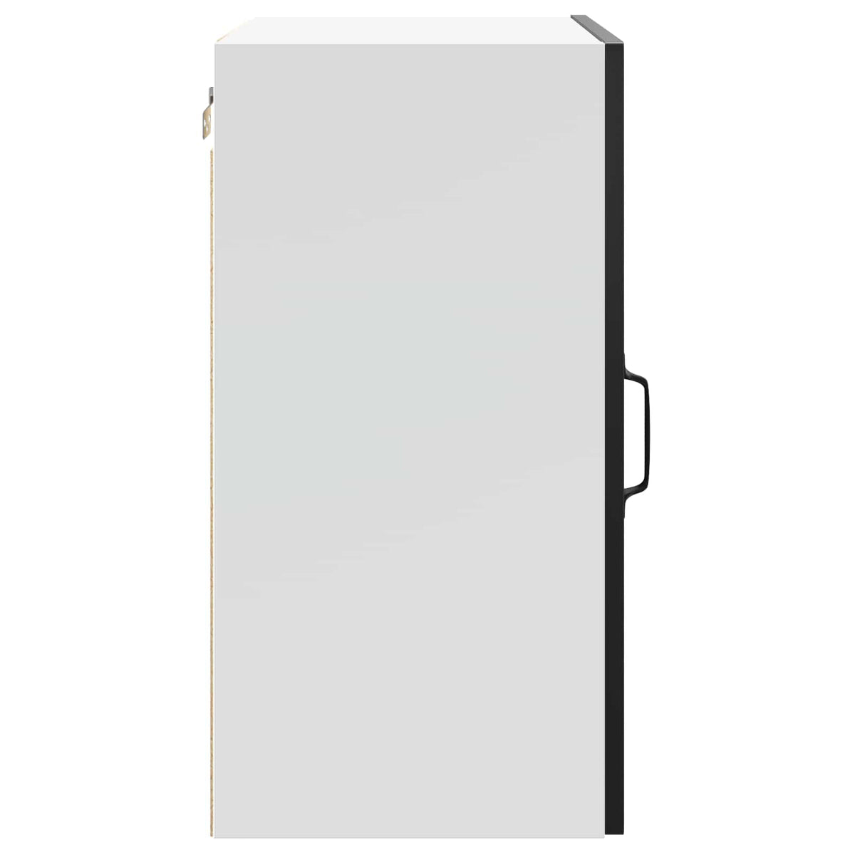 Kitchen Wall Cabinet "Lucca" Black Engineered Wood