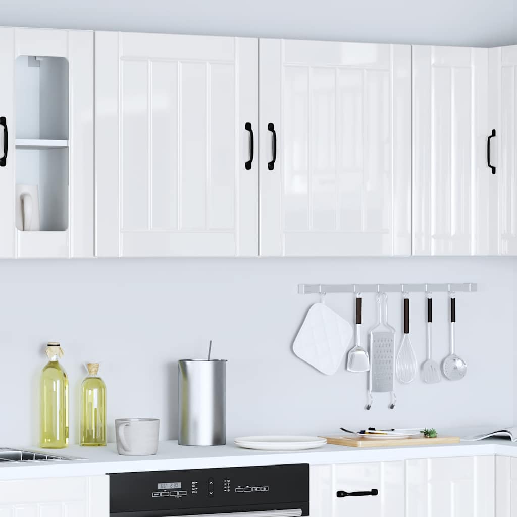 Kitchen Wall Cabinets 2 pcs "Lucca" High Gloss White