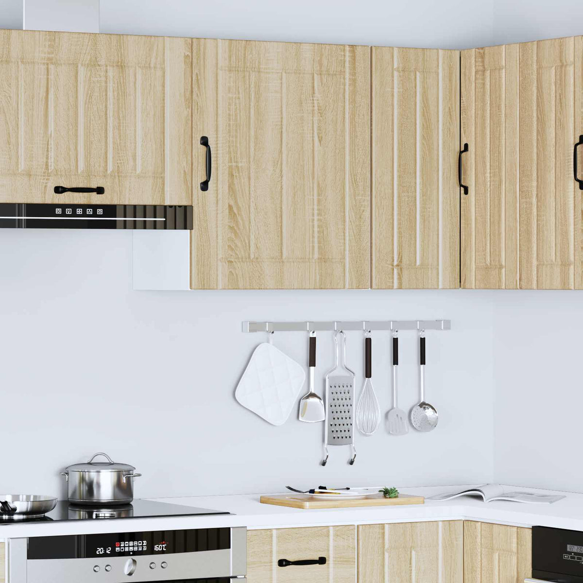 Kitchen Wall Cabinet "Lucca" Sonoma Oak Engineered Wood