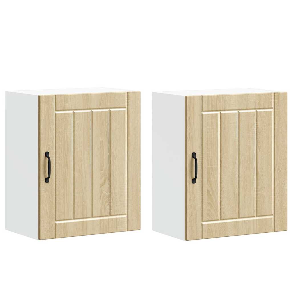 Kitchen Wall Cabinets 2 pcs Lucca Sonoma Oak Engineered Wood