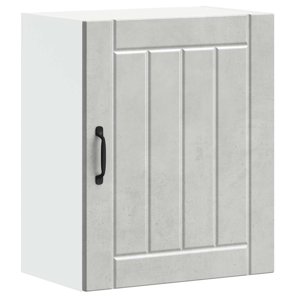 Kitchen Wall Cabinet "Lucca" Concrete Grey Engineered Wood
