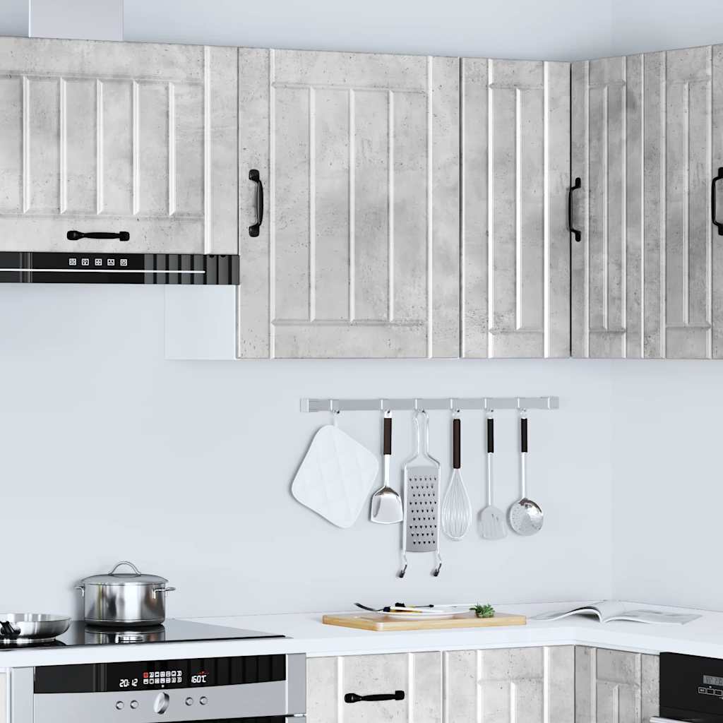 vidaXL Kitchen Wall Cabinet Lucca Concrete Grey Engineered Wood