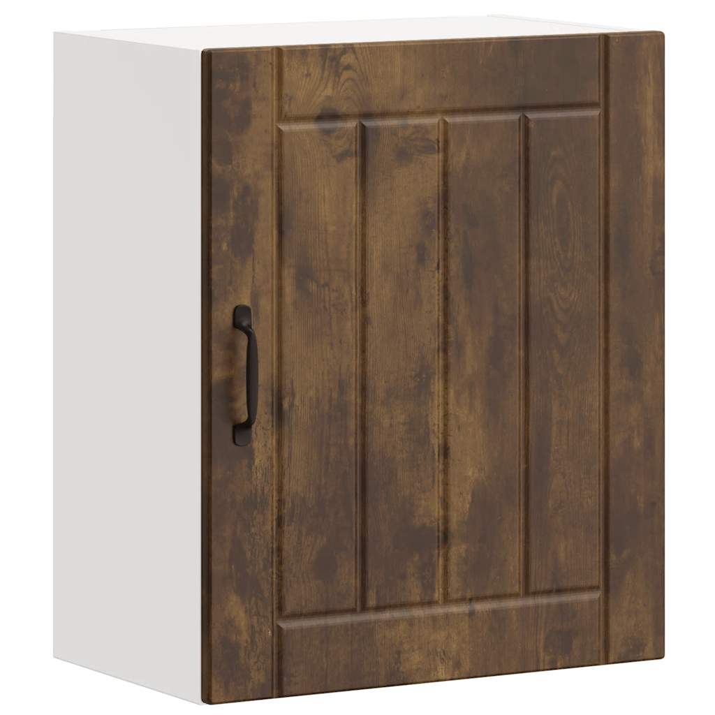 Kitchen Wall Cabinet "Lucca" Smoked Oak Engineered Wood