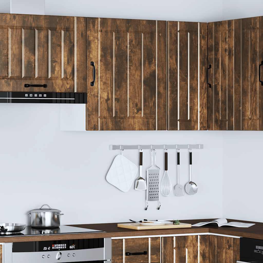 vidaXL Kitchen Wall Cabinet Lucca Smoked Oak Engineered Wood